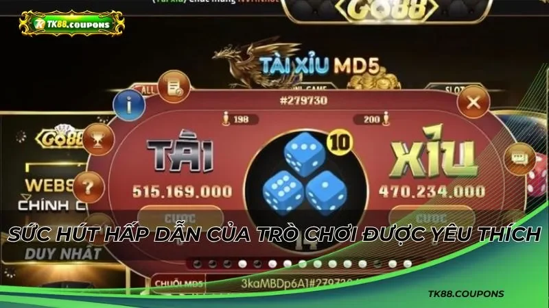 Sức hút hấp dẫn của trò chơi giải trí được yêu thích